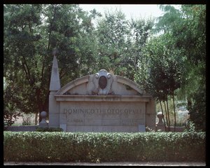 Vista do monumento El Greco de School Spanish