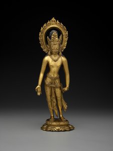 Padmapani, século VIII ou IX (bronze dourado)