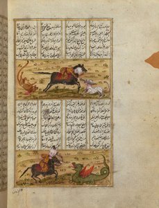 Sultan Mahmud Matando um Leão e um Dragão