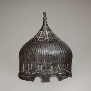 Capacete Turban, c.1478-90 (aço, ferro, prata)