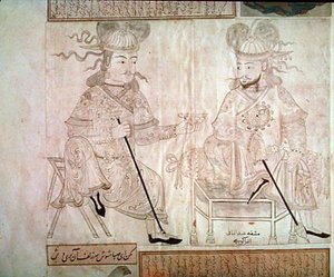 Dois homens em conversação, do Álbum 2162 (caneta e tinta sobre papel)