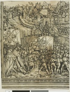A Campanha na Hungria, do Arco do Triunfo de Maximiliano I de School of Albrecht Dürer