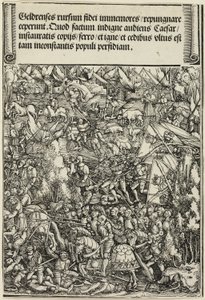 A Segunda Guerra em Gueldres, do Arco do Triunfo de Maximiliano I de School of Albrecht Dürer