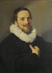 Retrato de um cavalheiro de School of Frans Hals