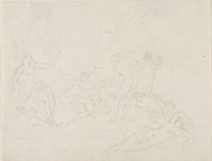 Diana e Calisto de School of Nicolas Poussin