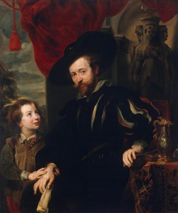 Retrato de Rubens com seu filho Albert (cópia do original perdido do final da década de 1610)