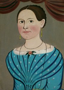 Mulher de vestido azul, c. 1840. de School of William Matthew Prior