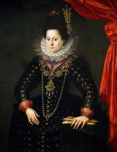 Retrato de Elisabeth de Lorena, duquesa consorte da Baviera de Scipione (1550 98) Pulzone