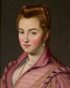 Uma Senhora da Casa de Parma, possivelmente Costanza Colonna (óleo sobre tela) de Scipione (1550 98) (attr. to) Pulzone