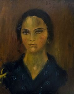 Retrato de uma jovem mulher de Scipione Gino Bonichi