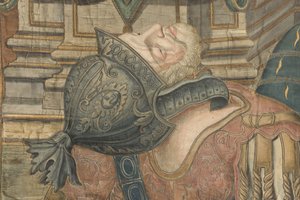 O estandarte de Milão, detalhe de Scipione and Posterla Camillo da Delfinone