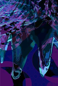 Artichoke_abst_vert3b (digital) de Scott J. Davis