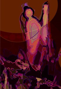 Artichoke_abst_vert6a (digital) de Scott J. Davis