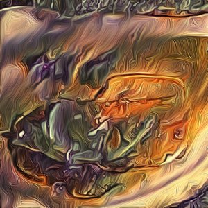 Ostra em uma meia concha, 2021 (digital) de Scott J. Davis