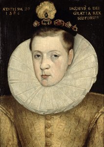 Retrato de James VI da Escócia, mais tarde James I da Inglaterra (1566-1625) 1586