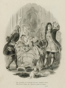 Cena de Rape of the Lock, de Alexander Pope (gravura)