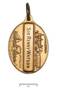 Escócia, Glasgow e South Western Railway, passe de diretores, c.1850 (ouro e esmalte) de Scottish School