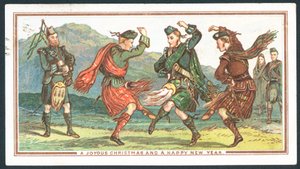 Cartão de Natal escocês de Scottish School