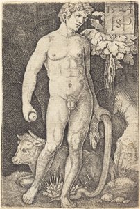 Adão em pé de Sebald Beham