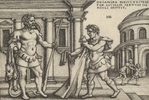 Lichas Trazendo o Traje de Nessus para Hércules, de Os Trabalhos de Hércules.