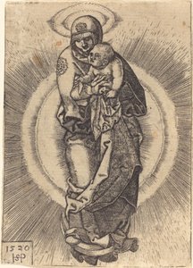 Madonna na meia lua de Sebald Beham