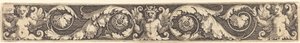 Ornamento com uma figura masculina e duas femininas de Sebald Beham