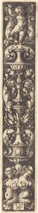 Ornamento com duas mulheres com os olhos vendados de Sebald Beham