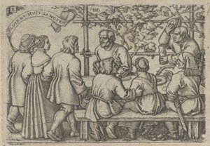 Festa dos Camponeses, da Festa dos Camponeses ou os Doze Meses, 1546-47. de Sebald Beham