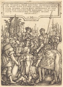 O julgamento de Trajano de Sebald Beham