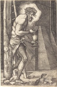 O Homem das Dores aos Pés da Cruz de Sebald Beham