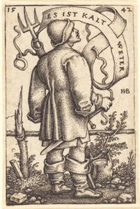 O Camponês do Tempo: "Está frio" de Sebald Beham