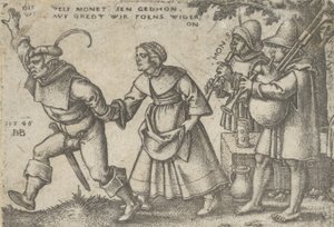 O Fim do Ano, da Festa dos Camponeses ou os Doze Meses, 1546. de Sebald Beham