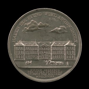 Inselspital, Berna [reverso], 1818. de Sebastian Burger