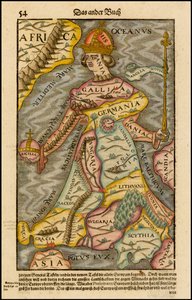 Europa regina Rainha Europa Da Cosmographia, 1570