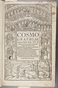 Página de título da Cosmographia, 1544