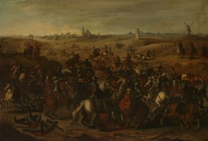 A Escaramuça entre Cuirassiers de Sebastian Vrancx