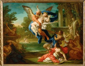 Boree enlevant Orythyie - A violação de Oreithya por Boreas ... de Sebastiano Conca