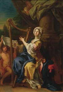 Santa Cecília, 1733 (óleo sobre cobre)