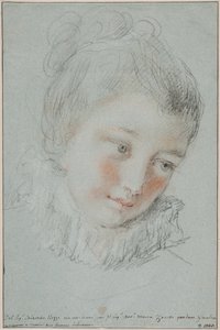 Cabeça de uma jovem mulher de Sebastiano Ricci