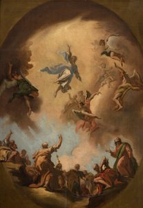 A Ascensão de Cristo (óleo sobre tela) de Sebastiano Ricci