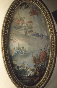 A Glorificação da Ciência (óleo sobre tela) de Sebastiano Ricci