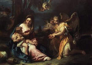 O resto no voo para o Egipto de Sebastiano Ricci