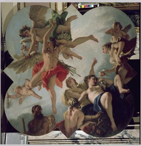 O castigo do amor (óleo sobre tela de Sebastiano Ricci