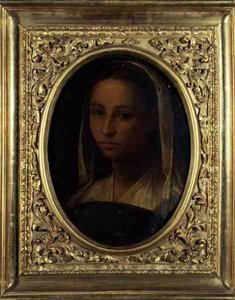 Retrato de uma rapariga (óleo sobre tela) de Sebastiano del (c.1485 1547) Piombo