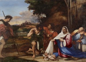 Adoração dos pastores, 1510 de Sebastiano del Piombo