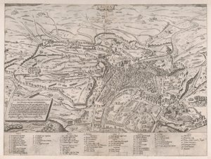 Vista de Roma do Norte, 1561., 1561 de Sebastiano di Re