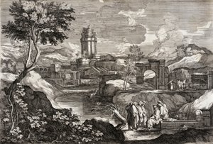 Paisagem com José no Egito de Sébastien Bourdon