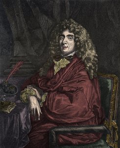 Retrato de Jean-Baptiste Poquelin dit Moliere (Jean Baptiste Poquelin de Sébastien Bourdon