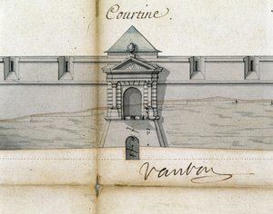 Fortificações Courtine por Vauban