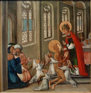 Última Comunhão de Maria Madalena de Seeschwäbischer Meister